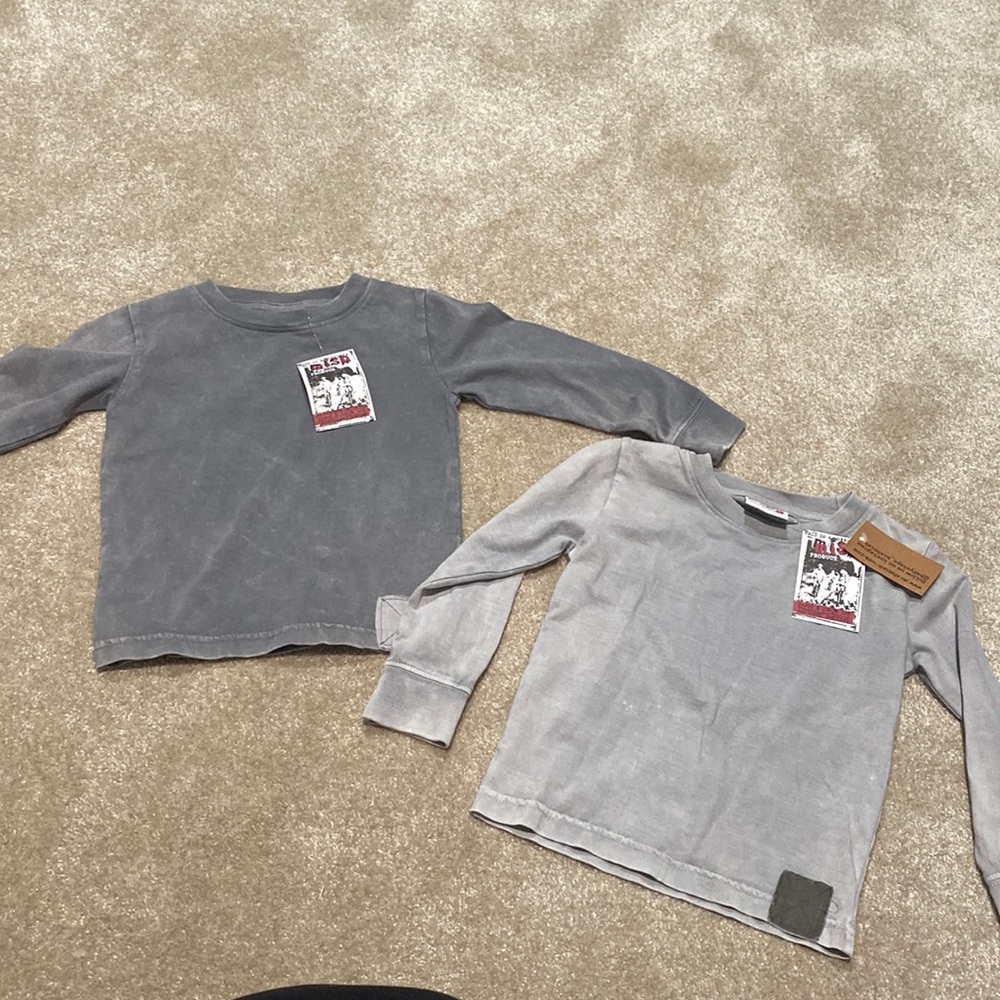 Mish boys grey long sleeve t shirts